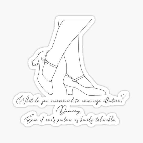 Aperçu de l'œuvre Citation de danse - Orgueil et préjugés créée et vendue par broadwaycantdie.
