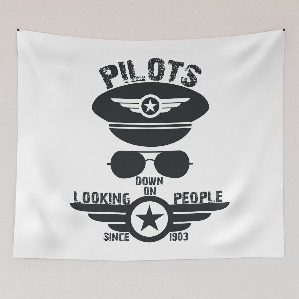 Item preview, Pilots looking down on people airplane airport designed and sold by blikonie.