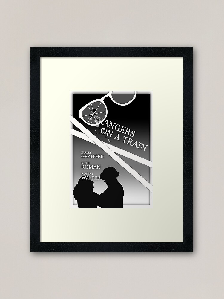 Alternate view of Hitchcock's Strangers On A Train Framed Art Print