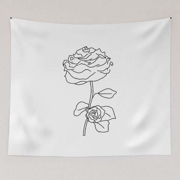 Item preview, Black and white plant artwork designed and sold by Antiope33.