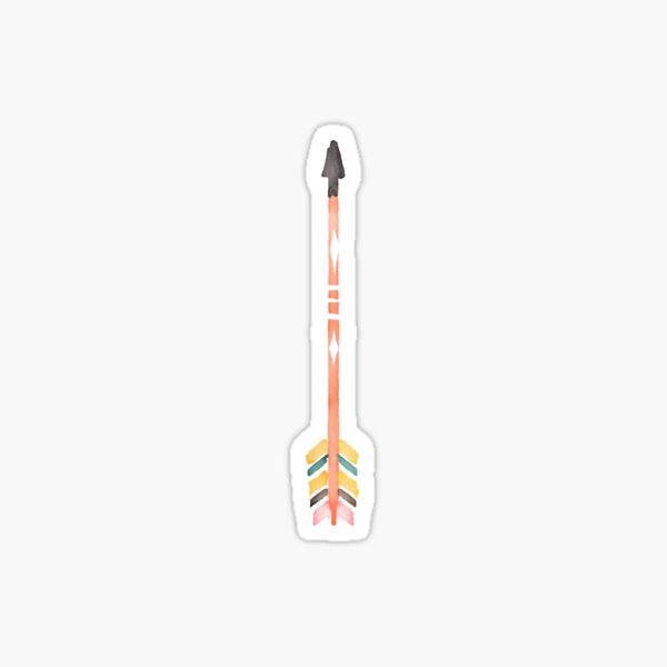 Tribal Watercolor Arrow Sticker