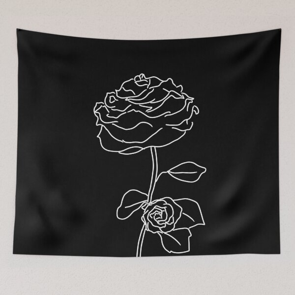 Item preview, Black and white plant artwork designed and sold by Antiope33.