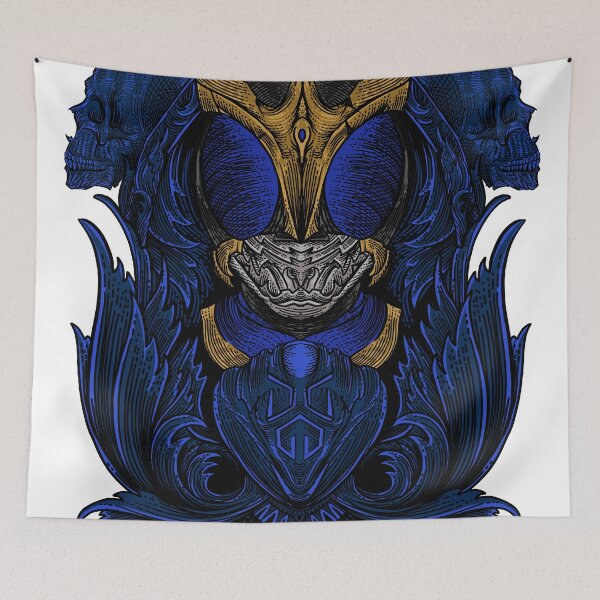 Item preview, Blue Version Masked Rider Engraving Fanart designed and sold by mazyoy.