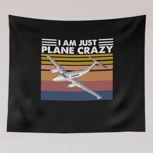 Item preview, I'm Just Plane Crazy Retro designed and sold by Niishouseca.