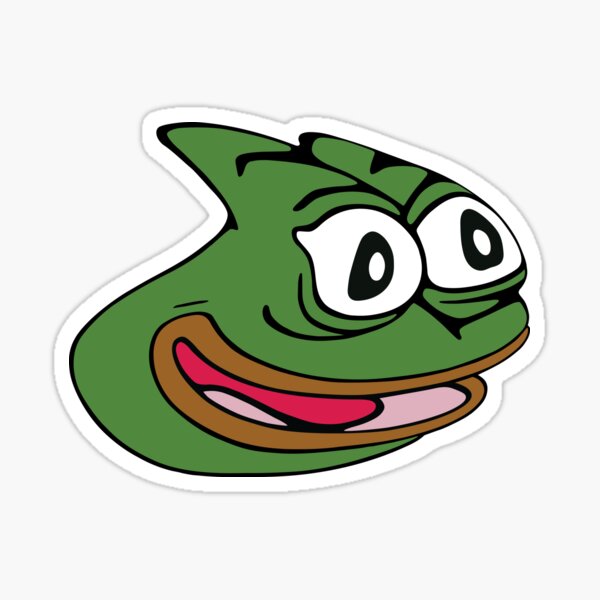 Pepega/pepe/frog Twitch Emote Happy Hyped Sad (Download Now) 