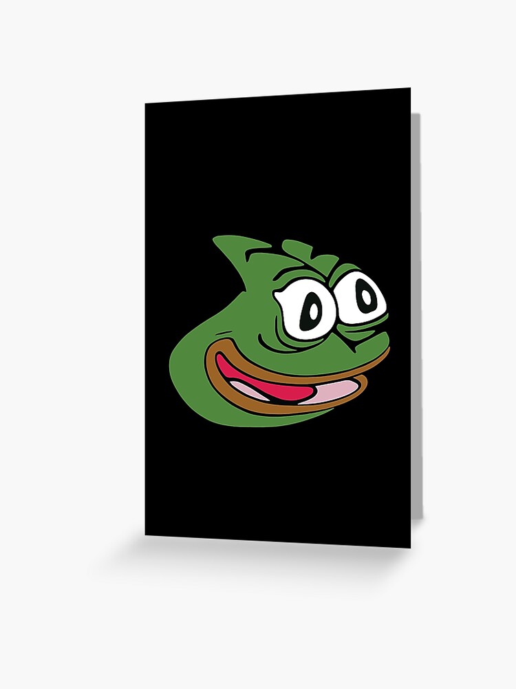 Pepega High Quality Emote | Greeting Card