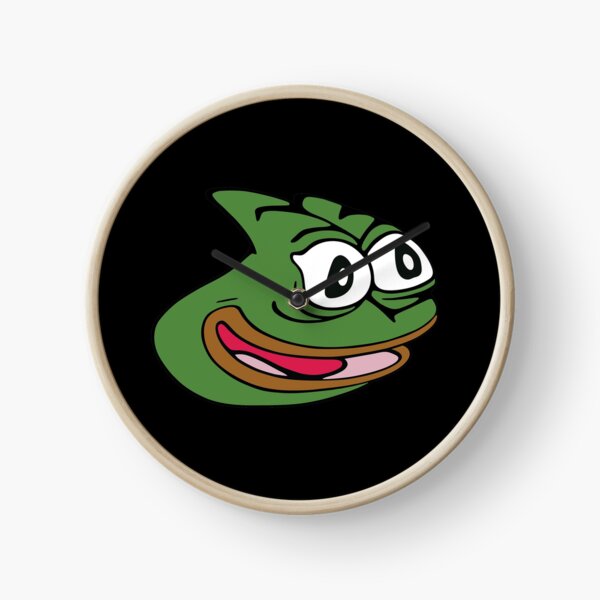 Pepega Twitch Emote Clock for Sale by mattysus