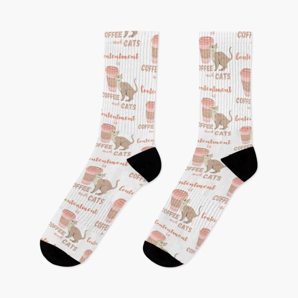 Item preview, Contentment is COFFEE and CATS designed and sold by zanybay.
