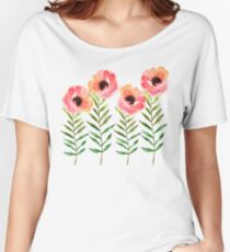 Watercolor Flower Women's Relaxed Fit T-Shirt
