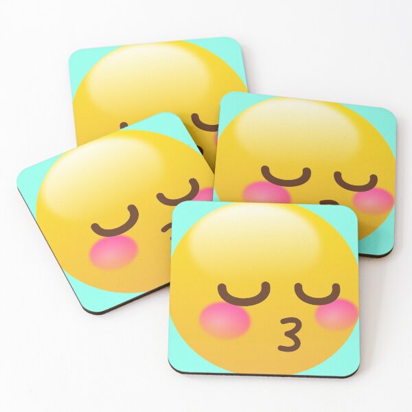 Item preview, u3u kissing emoji with sparkly eyes and blush designed and sold by jadefyre.