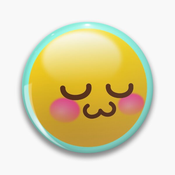 Item preview, uwu kissing emoji with sparkly eyes and blush designed and sold by jadefyre.