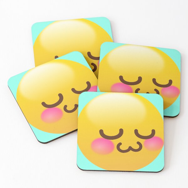 Item preview, uwu kissing emoji with sparkly eyes and blush designed and sold by jadefyre.