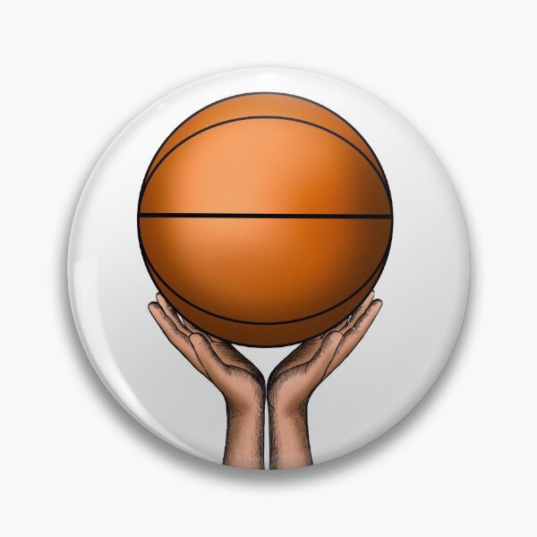 Item preview, a painted basketball in the hands of a man designed and sold by nataliavavilina.