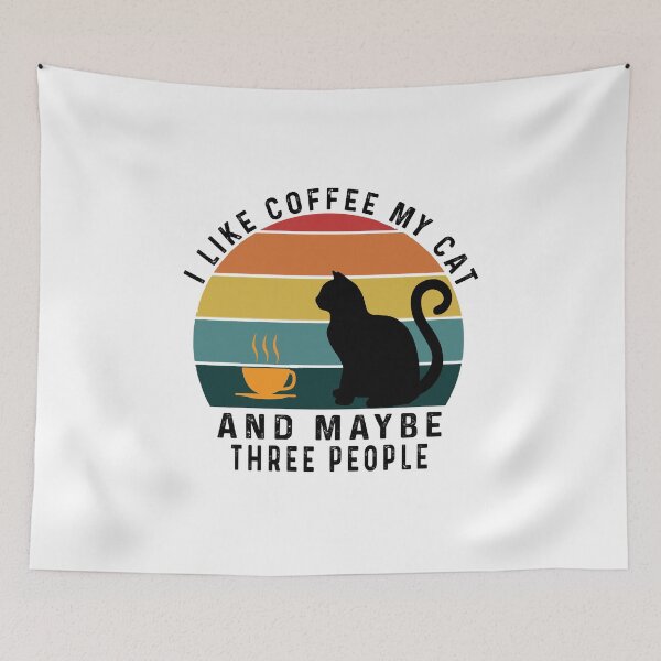 Item preview, I like coffee my cat designed and sold by 1PRINTORA1.