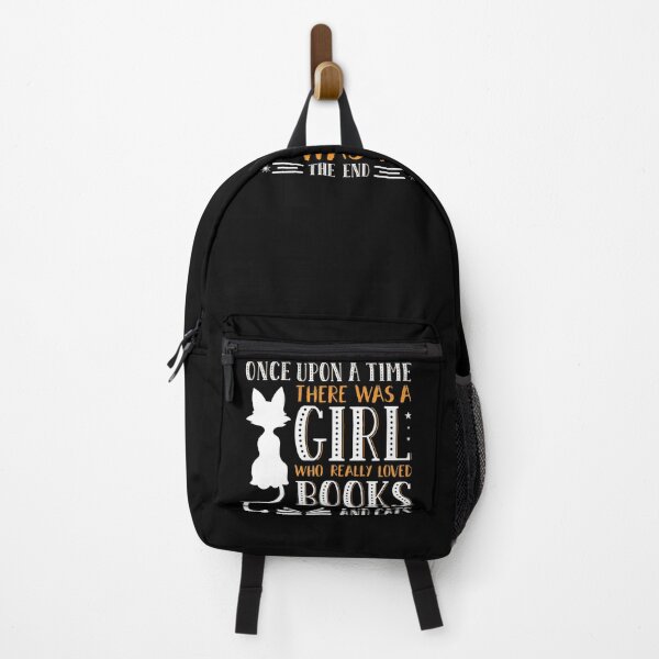 Item preview, Once Upon A Time There Was A Girl Loves Books & Cats Reading School Feline Meow Library Librarian Reader Book Design designed and sold by shirti.