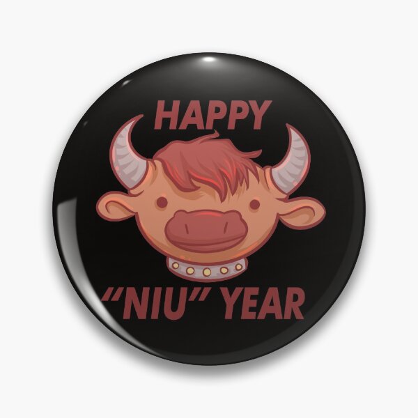 Item preview, Happy "Niu" Year Pun designed and sold by GalaxyChicken.