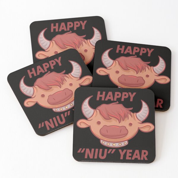 Item preview, Happy "Niu" Year Pun designed and sold by GalaxyChicken.