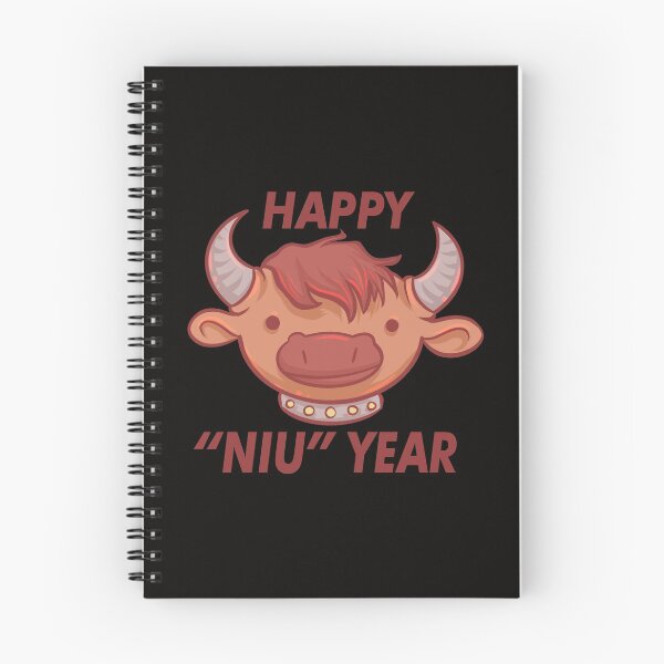 Item preview, Happy "Niu" Year Pun designed and sold by GalaxyChicken.