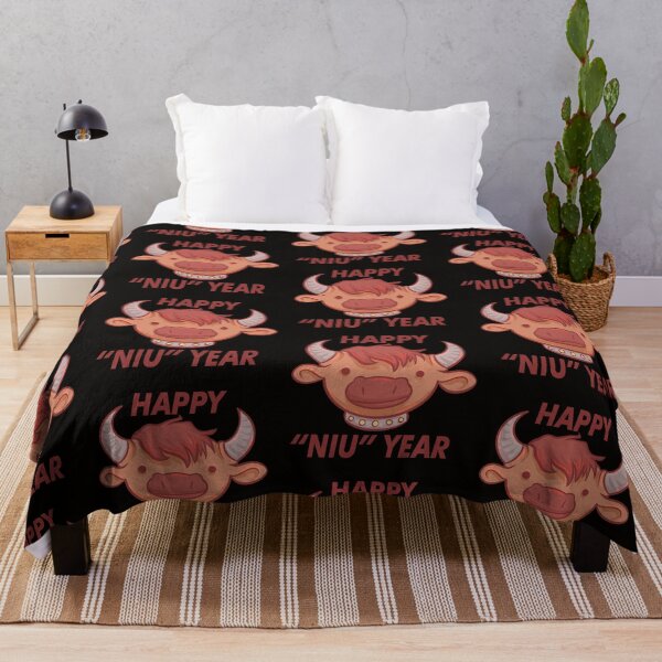 Item preview, Happy "Niu" Year Pun designed and sold by GalaxyChicken.