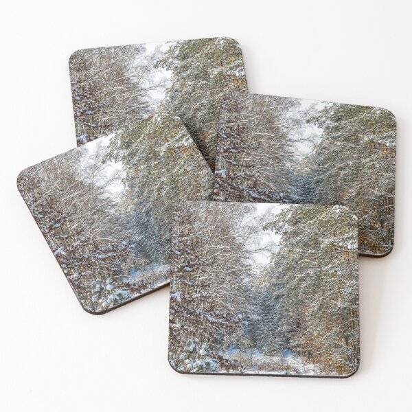 Item preview, Winter landscape with snow-covered spruce forest. designed and sold by Olga Berlet.