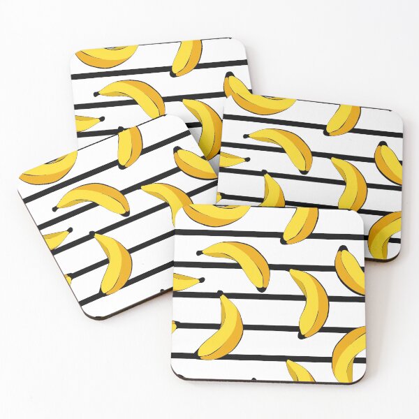 Item preview, Bananas Black Lines and White Background Summer Fruits Design designed and sold by SemDesigns1.