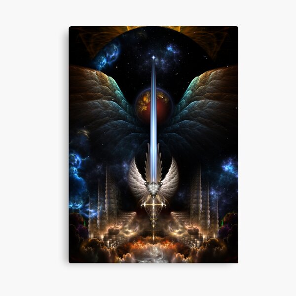The Angel Wings Sword Of Arkledious Imperial Wings Canvas Print
