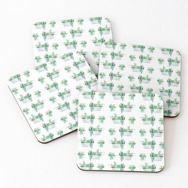 Item preview, Succulent pots pattern designed and sold by victorsboutique.