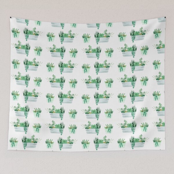 Item preview, Succulent pots pattern designed and sold by victorsboutique.