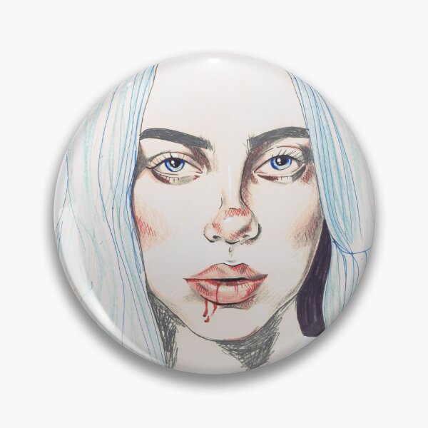 Item preview, Girl with blue hair designed and sold by Sara Cook.