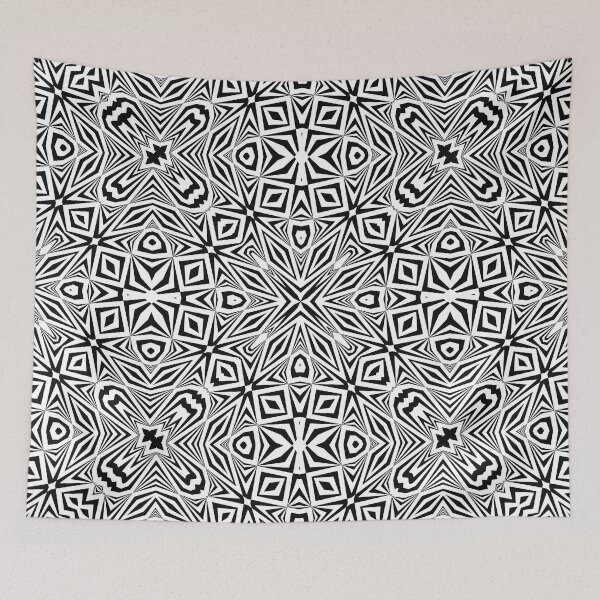 Item preview, Black and White Geometric Pattern No.54 designed and sold by venella.