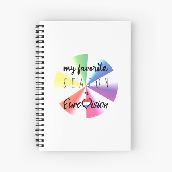Eurovision - Eurovision song contest - ESC fans - my favorite season is Eurovision Spiral Notebook