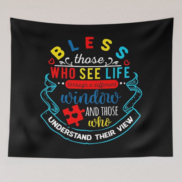 Item preview, Bless Those Who See Life Through A different Window Who  Understand their view- Autism awareness designed and sold by shivani21061993.