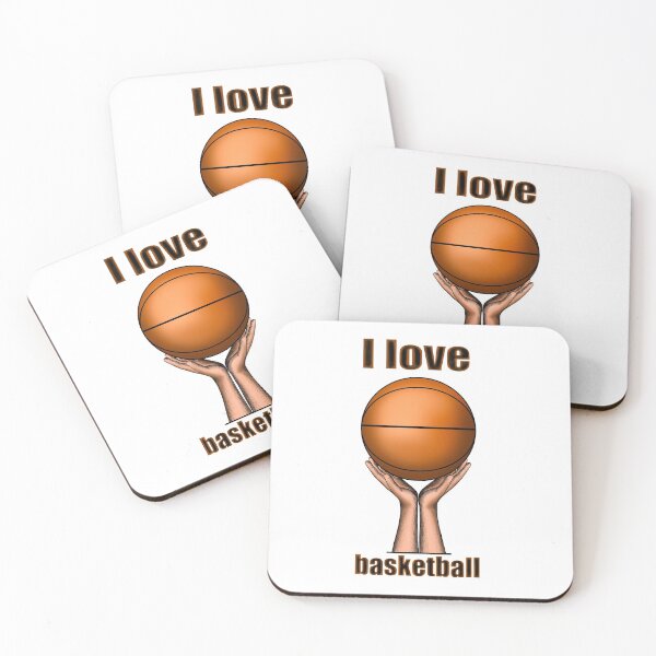 Item preview, I love basketball and painted basketball in hand designed and sold by nataliavavilina.