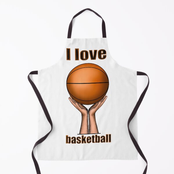 Item preview, I love basketball and painted basketball in hand designed and sold by nataliavavilina.