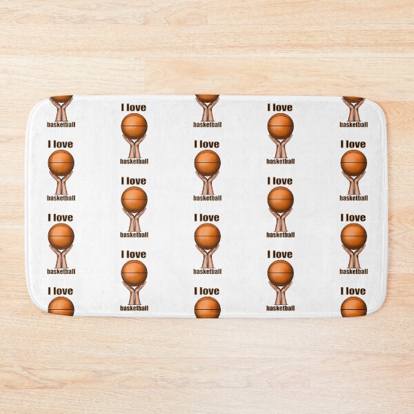 Item preview, I love basketball and painted basketball in hand designed and sold by nataliavavilina.