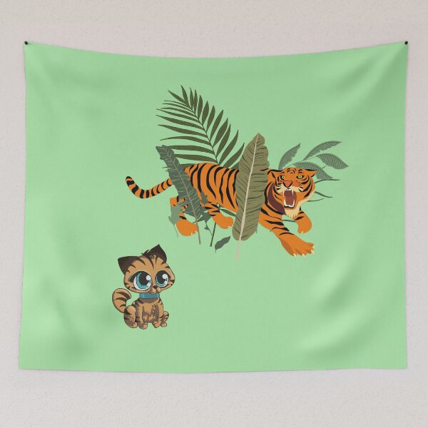 Item preview, Cat vs Tiger designed and sold by digoarpi.