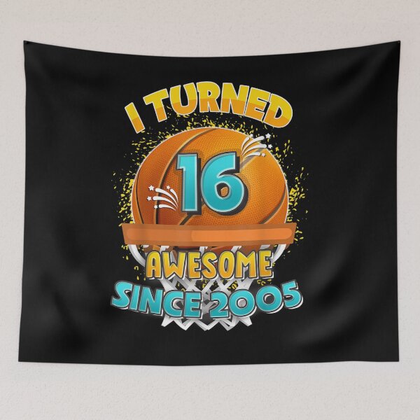 Item preview, 16th Birthday Basketball I Turned 16 Year Old Gift Boy  designed and sold by shirleyfinley.