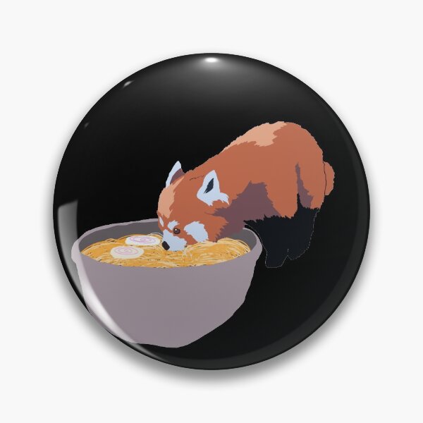 Item preview, Red Panda Eating Ramen Noodles designed and sold by zareworks.