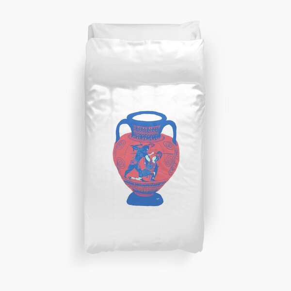 Achilles and Penthesilea Duvet Cover