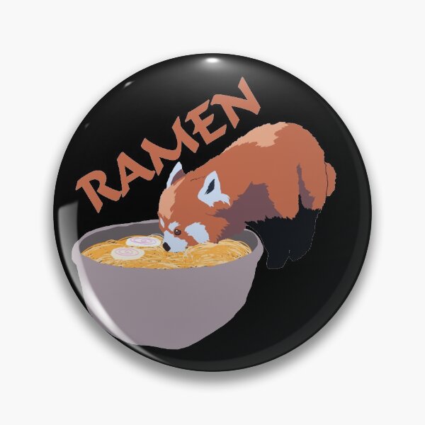 Item preview, Red Panda Eating Ramen Noodles designed and sold by zareworks.