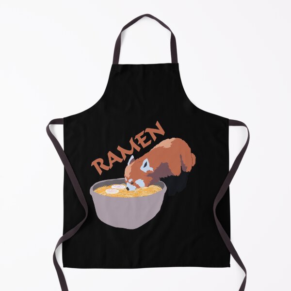Item preview, Red Panda Eating Ramen Noodles designed and sold by zareworks.