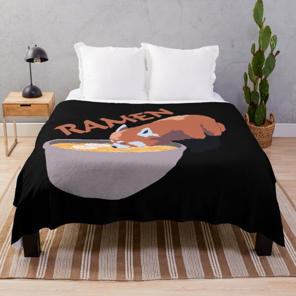 Item preview, Red Panda Eating Ramen Noodles designed and sold by zareworks.
