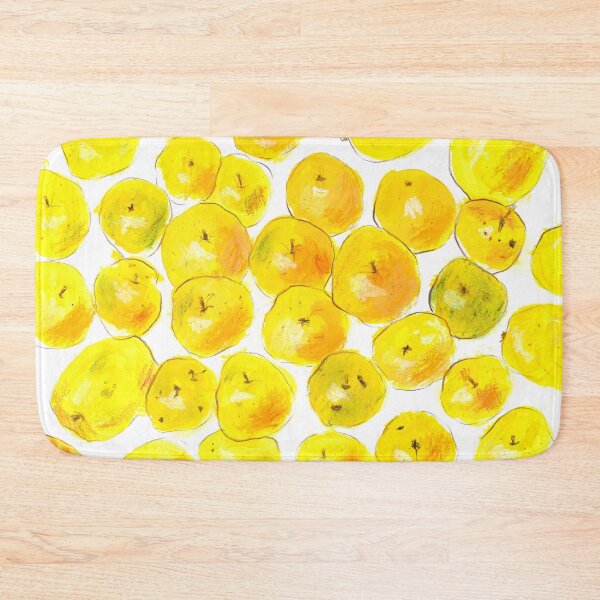 Item preview, yellow apples hand drawn background designed and sold by panyulia21.