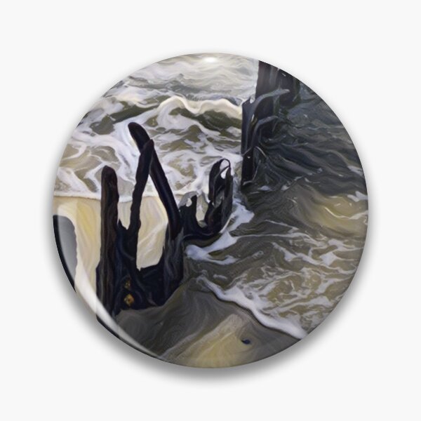 Item preview, Photography of groynes in the sea, then edited in color designed and sold by Pelikancrazy.