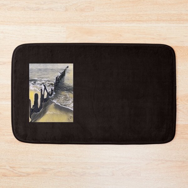 Item preview, Photography of groynes in the sea, then edited in color designed and sold by Pelikancrazy.