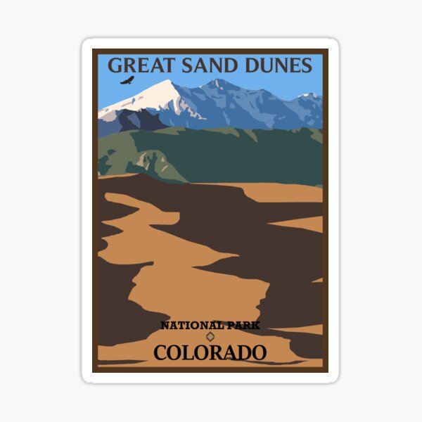 Great Sand Dunes Park Colorado Vinyl Sticker Decal Car Laptop Window Wall 