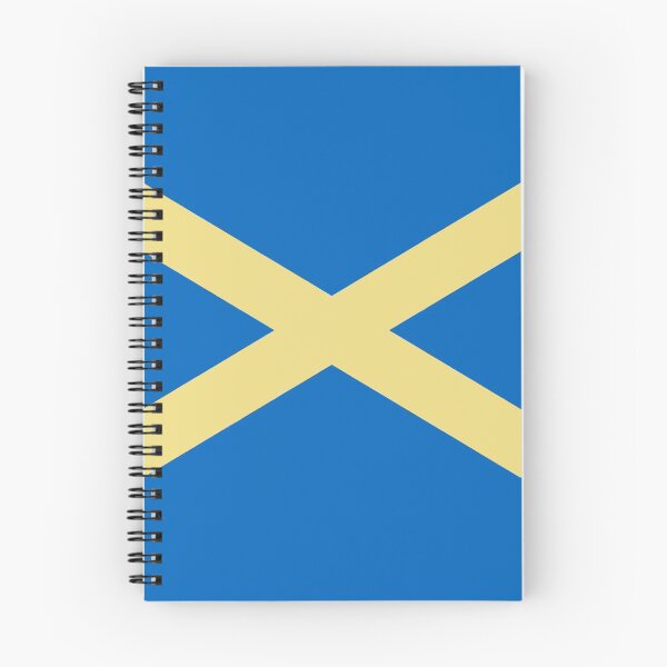 Item preview, Buff and Blue Saltire Flag (buff agus bratach gorm) designed and sold by JonathanR1994.