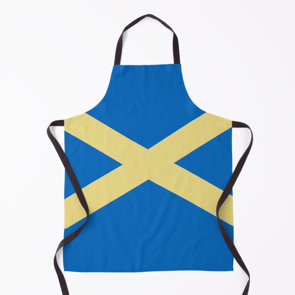 Item preview, Buff and Blue Saltire Flag (buff agus bratach gorm) designed and sold by JonathanR1994.