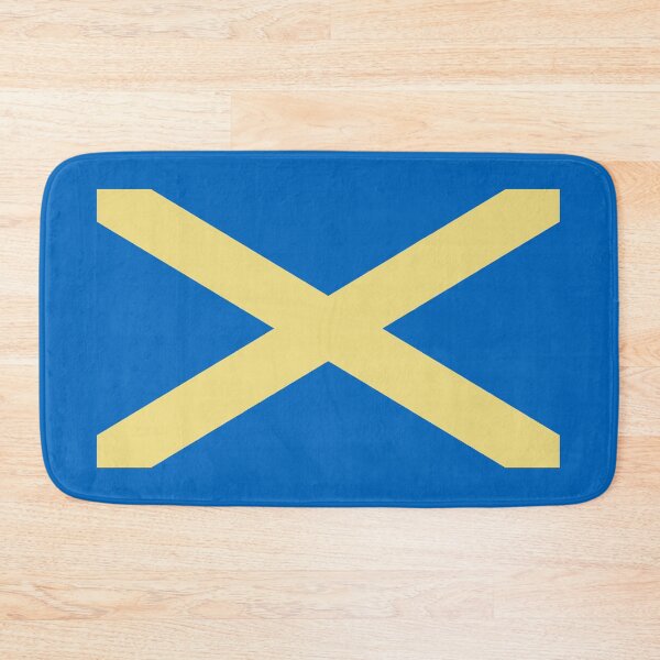 Item preview, Buff and Blue Saltire Flag (buff agus bratach gorm) designed and sold by JonathanR1994.