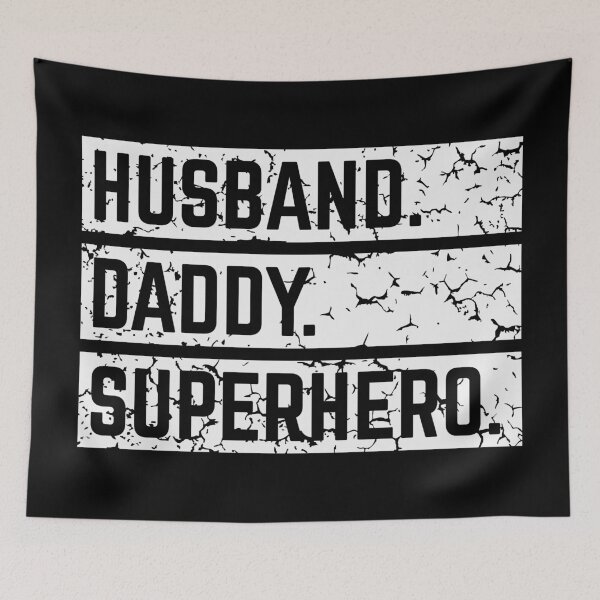 Item preview, Husband Daddy Superhero (Super Dad / Superdaddy / White) designed and sold by MrFaulbaum.